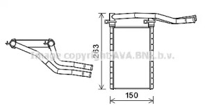 AVA QUALITY COOLING sza6146 -  Теплообменник, отопление салона